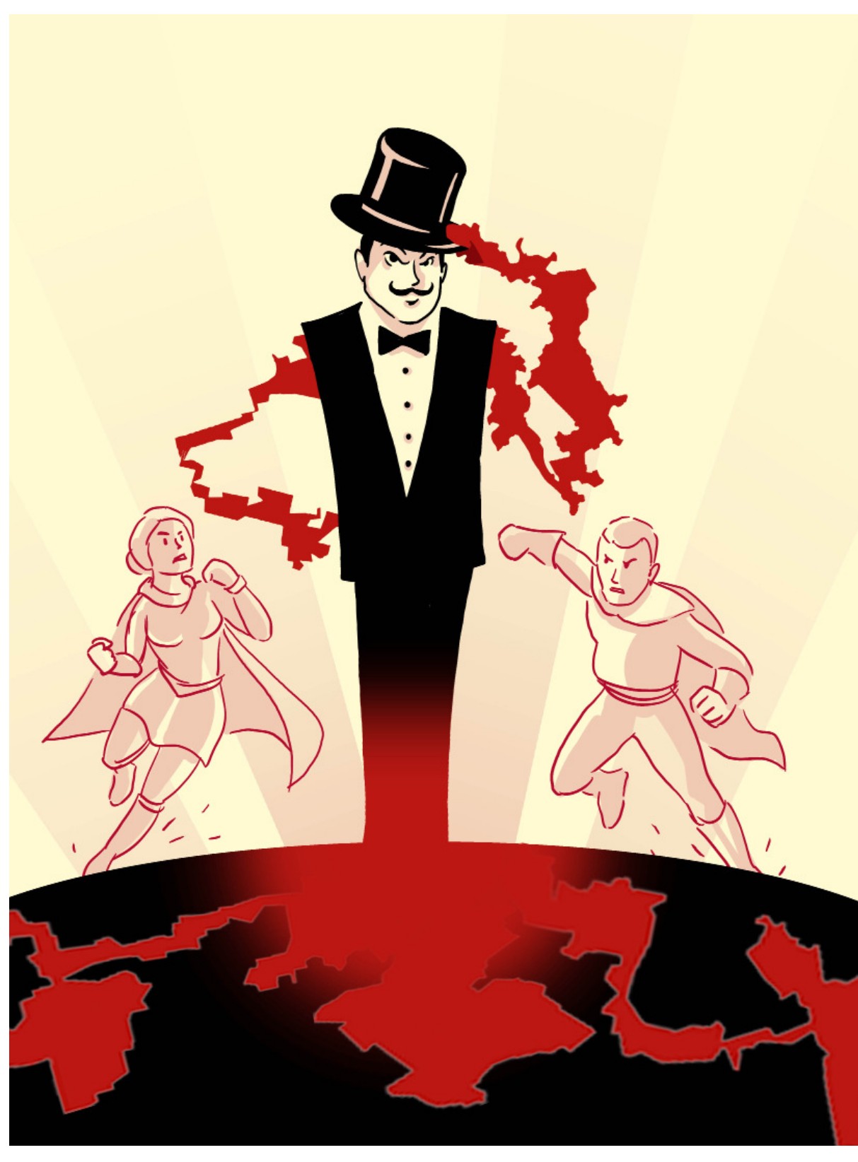 Evil Dr. Gerry Mander editorial cartoon